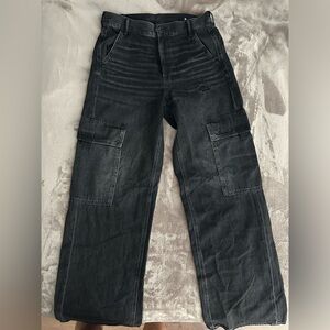 Black American Eagle Cargo Pants
